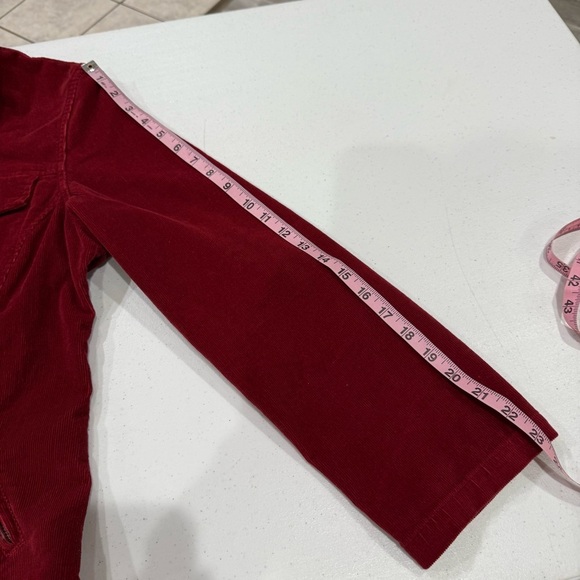 Christopher & Banks Corduroy Jacket Pockets Stretch Rust Women’s Size Large - Picture 7 of 14